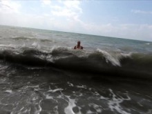 Playa nudista en el Mar Negro