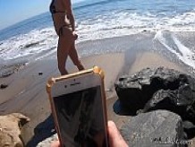 Follando a la rubia de la playa, ayudé a tomar selfies - Matthias Christ