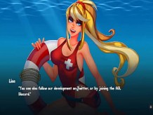 Chicas al agua Hentai Cute game & rsqb; Ep.1 chicas sexy sirena y salvavidas en la playa