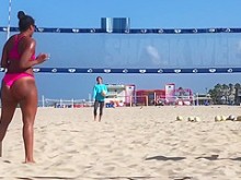 voleibol de playa gran culo