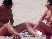 Tetas Grandes Topless Bikini Sexy Adolescentes Playa Voyeur Video HD