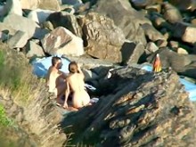 Sexo en la playa. voyeur vídeo 253