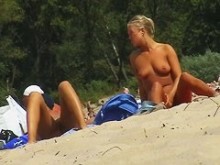 Impresionante playa nudista voyeur vid