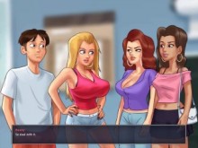 Summertime Saga: Las chicas invitan a un chico a una fiesta en la playa - Episodio 199