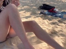 Desnudarse en una playa pública