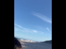 Mamada en la playa nudista
