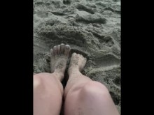 Dedos en la arena
