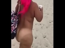 Pinky xxx culo grueso en la playa