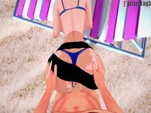 Yae Miko Sexo en bikini en la playa POV PROMO Genshin Impact &vert; POV completo y solo en Sheer o PTRN Fantasyking3