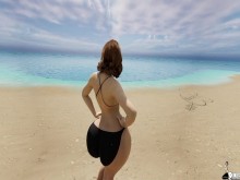 MILF infiel es follada en una playa privada