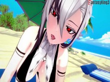 Arlecchino mamada sexo en bikini en la playa &vert; POV gratis &vert; Impacto de Genshin &vert; Mira versiones completas y FullPOV en Sheer y PTRN Fantasyking3