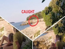 joven profesora me chupa la polla en una playa pública de Croacia delante de todos - es muy arriesgado con gente cerca- MissCreamy