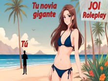 JOI hentai con una mujer gigante. Audio Roleplay en español.