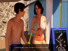 Milfy City Parte 97 con Linda en la playa de LoveSkySan69