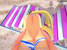 Marie Rose en bikini follando en la playa &vert; POV gratis &vert; DOA &vert; Completo y POV en Sheer & PTRN Fantasyking3