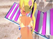 Marie Rose bikini teniendo sexo en la playa &vert; 2 &vert; DOA &vert; Completo y POV en Sheer & PTRN Fantasyking3