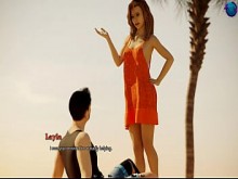 Matrix Hearts Blue Otter Games - Parte 12 - El culo caliente de Layla en la playa por LoveSkySan69