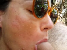 Sexo en la playa del océano # CUM Cream Pie en la CARA y después de follar PEE