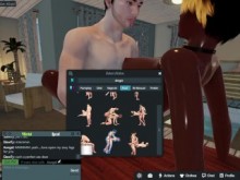 Ty y AAngel se divierten en 3dxChat en una casa en la playa