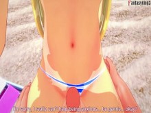 Marie Rose en bikini follando en la playa &vert; 4 &vert; DOA &vert; Completo y POV en Sheer & PTRN Fantasyking3