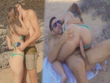 Portuguesa De Culo Redondo es Follada en La Playa