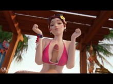 [Compilación] Las chicas relajan el sexo en la playa [Grand Cupido] (Overwatch) ❤