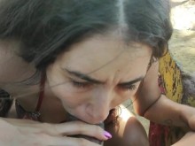 Linda latina follando en playa publica
