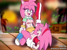Amy Rose X Amy Scoissing Beachside Bunnies & Senshion & RSQB;