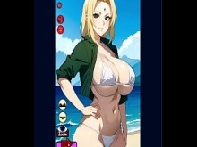 Un dia en la PLAYA con TSUNADE