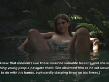 Hijastro toma Hot Spring con madrastra caliente y con su amiga