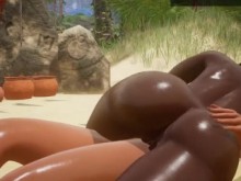 Juego de vida salvaje - Sex Public Beach Village Lesbian Sexo