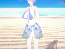 Rem Hard Sex on the Beach | Re: cero | Full & Pov en Patreon: Fantasyking3