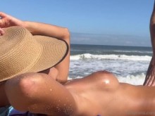 127 B Asian Milf Massage Fing Fuck Creampie en la playa Onlyfans @ Appleliu-76
