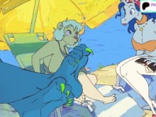 Futanari Furry Beach Party Hentai Animation 60fps