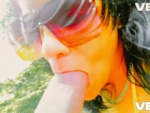 Nude Beach Park Party Party BlowJob Cosplay Exótica milf piel marrón ébano afuera