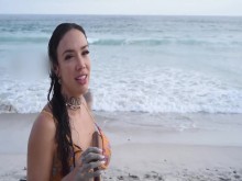 Fui a filmar un vlog de playa ... y terminé corriendo tan duro que olvidé que la cámara estaba en