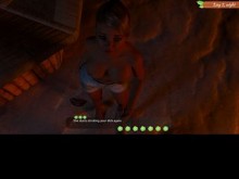 Isla lascas #8 - ¡Mi hermanastra me da una mamada junto a la fogata!