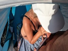 Playa ????️ mamada. Cum en la boca ????