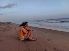 sexo peligroso en la playa