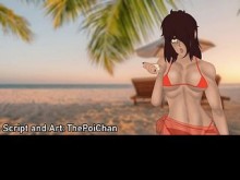 La hermana mayor de la amiga te frota el protector solar en ti | ASMR Roleplay | Atención personal, cuidado gentil