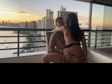 Me senté caliente al atardecer y él me puso caliente hacia mí ????????