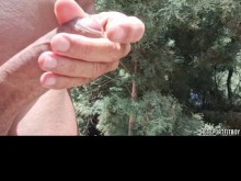 Hotsportfitboy - arriesgado jerk -off de la playa en español: Big Hard Cock Cums duro