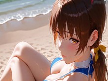 Kasumi se enoja en la playa así que la consuelo &vert; DOA &vert; FKing3-D E8 &vert; Película completa en Sheer y PTRN Fantasyking3