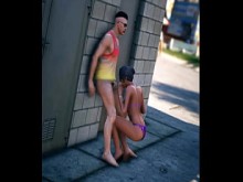 GTA 5 - Beach Bikini Babe es follada en público