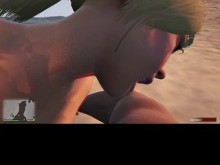 El culo grueso y curvilíneo de la rubia Tracey. Hacer trampa furtivamente con Franklin en una isla privada. porno gratis