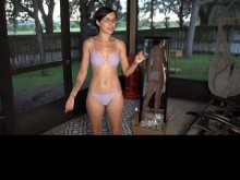 Bikinis sexys para la playa al aire libre ¡Pruébalo! Mi vecino me vio ¡Ups!