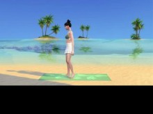 Yoga en la playa - Avance (TS4 ASMR) - Sesión de yoga sudorosa
