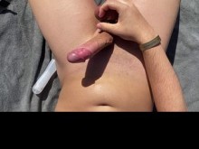 Me hago la paja en una playa nudista en Gran Canarias