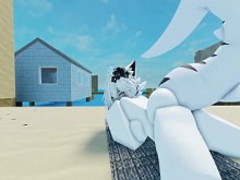Tiburón haciendo todo lo posible en la playa &vert;&vert; Roblox