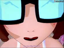 Velma mamada en la playa &vert; 1 &vert; Scooby-Doo &vert; Película completa y POV en Sheer & PTRN Fantasyking3